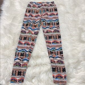 Hot Kiss Multicolor Patterned Leggings C3